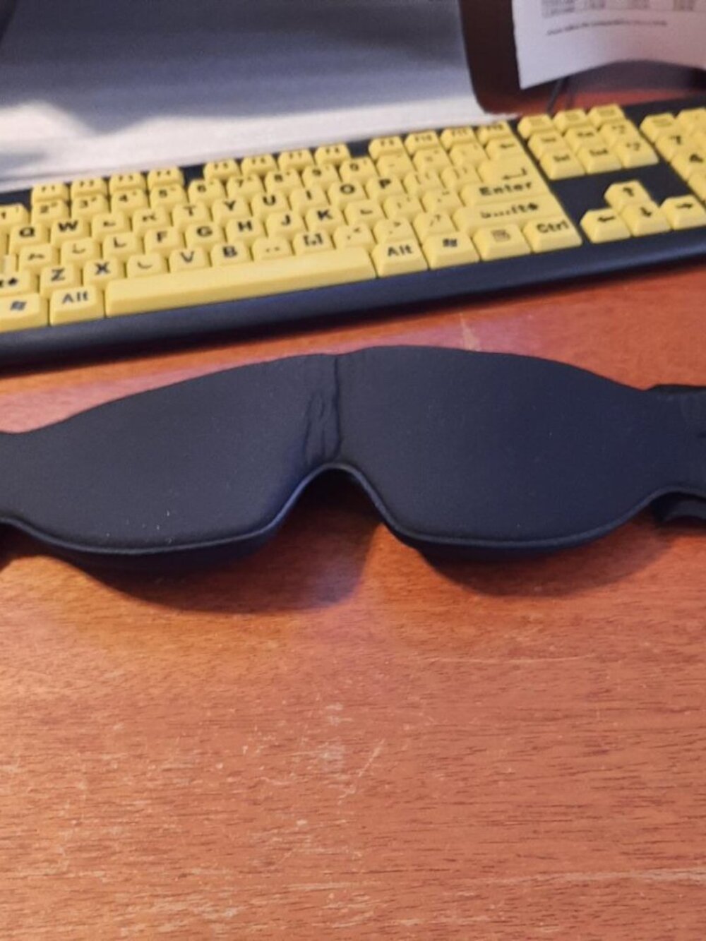 NEW ! Travel Airplane Road Trip Car Eye Mask Black